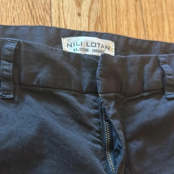 Nili Lotan sz 6 black East Hampton Pants black with red piping great condition - Picture 6 of 9